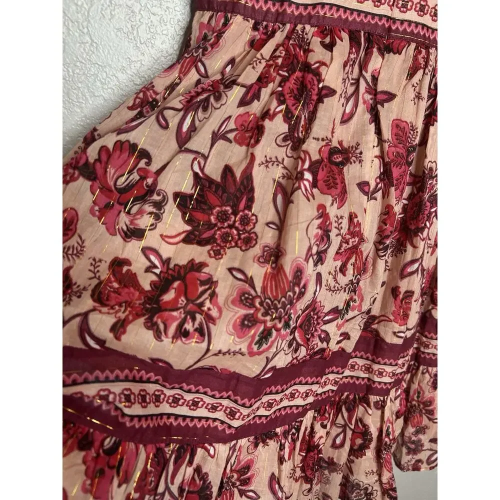 KATE SPADE New York Sleveless Pink Paisley Blossom Dress Classy Feminine Size 00